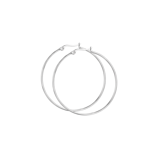 PENDIENTES DE ARO DE ACERO DE 54 MM DE DIÁMETRO PARA MUJER