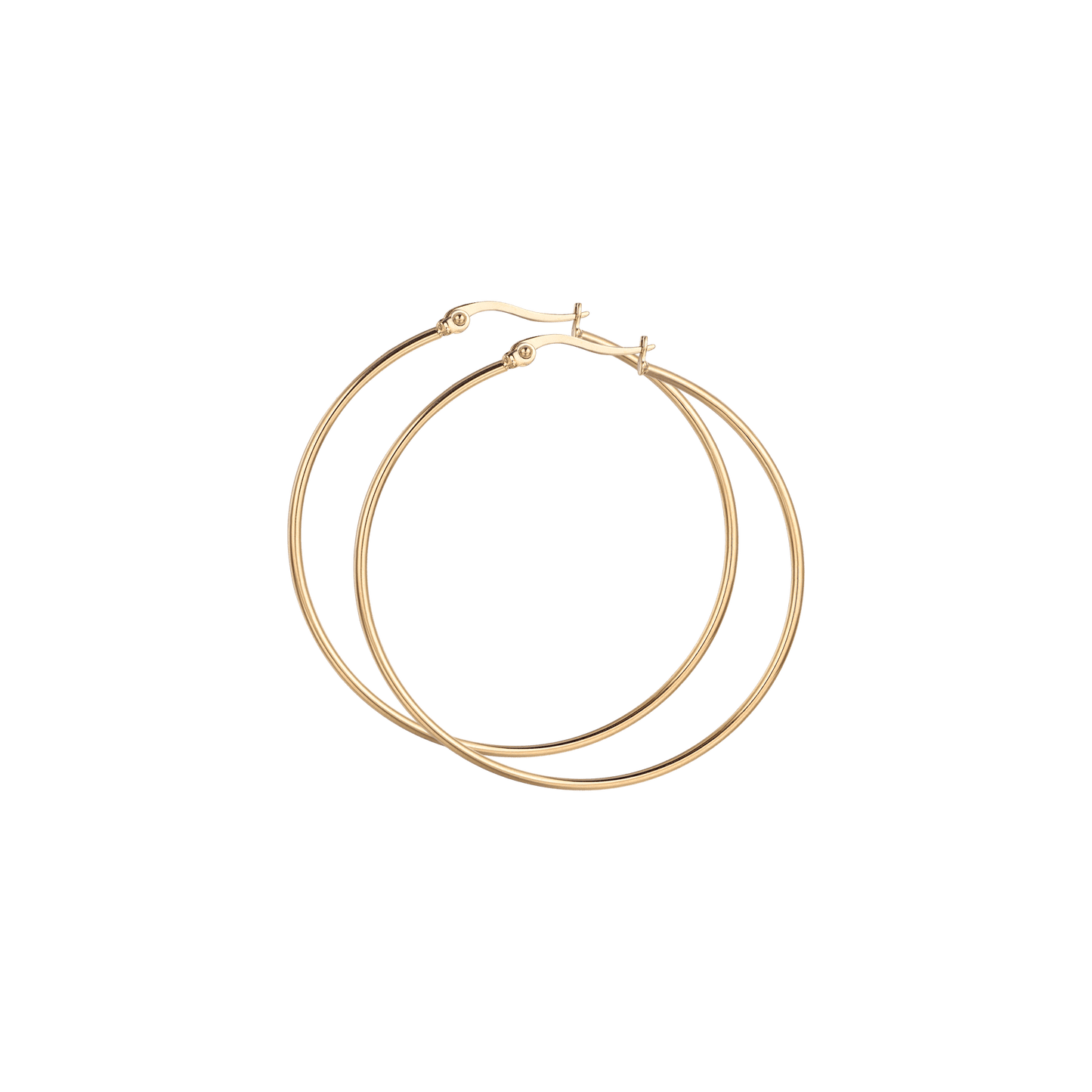 PENDIENTES DE ARO DE ACERO DE 54 MM DE DIÁMETRO PARA MUJER