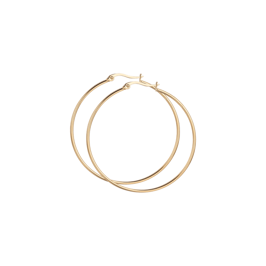 PENDIENTES DE ARO DE ACERO DE 54 MM DE DIÁMETRO PARA MUJER