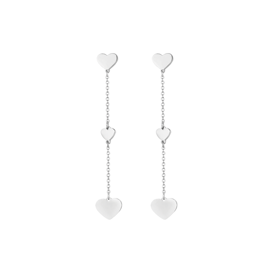 PENDIENTES DE CORAZÓN DE ACERO