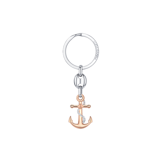 LLAVE DE ACERO PARA HOMBRE CON ROSA DE ANCLAJE Y ELEMENTO DE ACERO Luca Barra