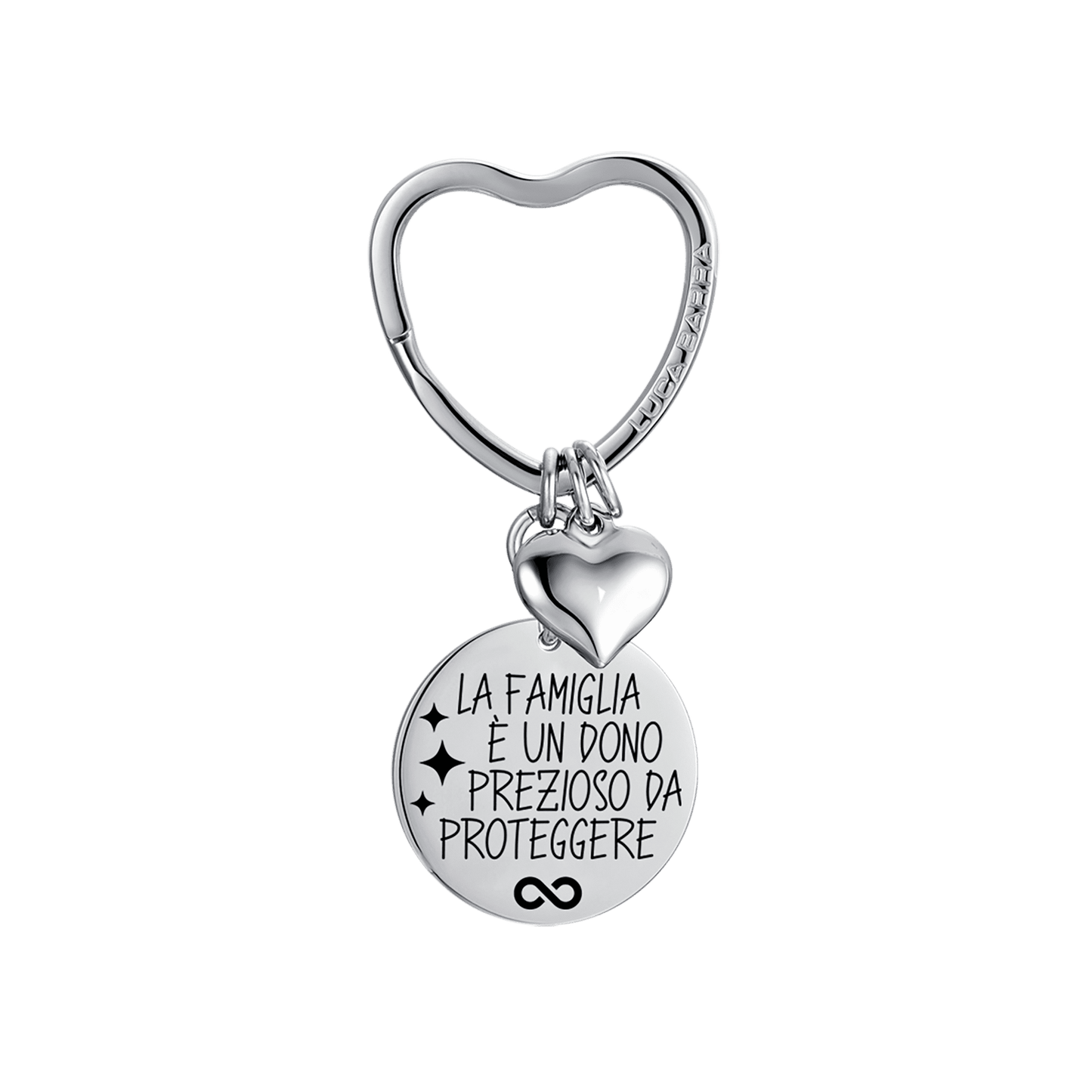 LLAVERO DE ACERO PARA MUJER LA FAMILIA ES UN REGALO PRECIOSO PARA PROTEGER