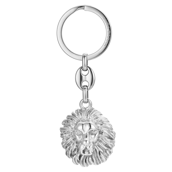LLAVERO DE ACERO CABEZA DE LEÓN