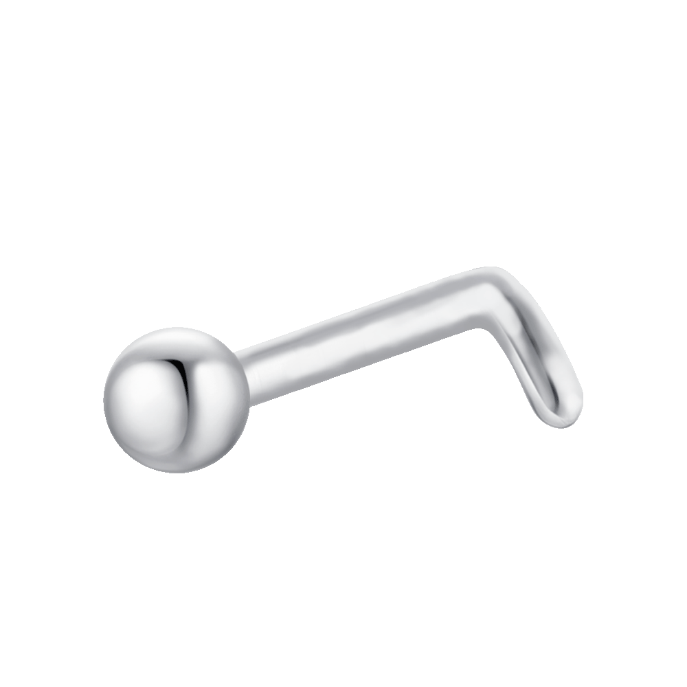 PIERCING NASO DONNA IN ACCIAIO CON SFERA IN ACCIAIO