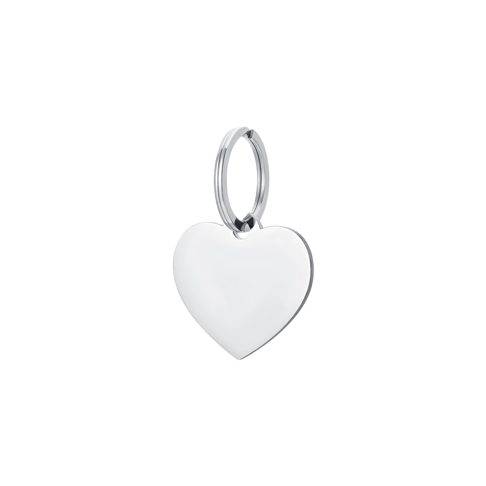 PLACA DE CORAZÓN PERSONALIZABLE PARA PERRO Y GATO