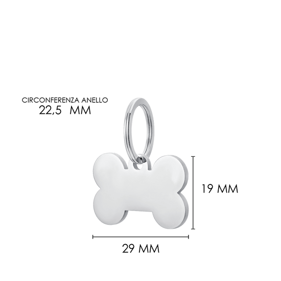 PLACA PERSONALIZABLE DE HUESO DE PERRO Y GATO