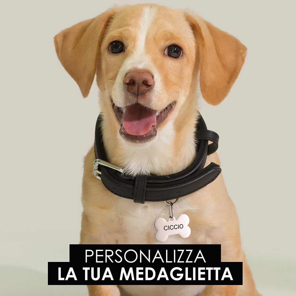 PLACA PERSONALIZABLE DE HUESO DE PERRO Y GATO