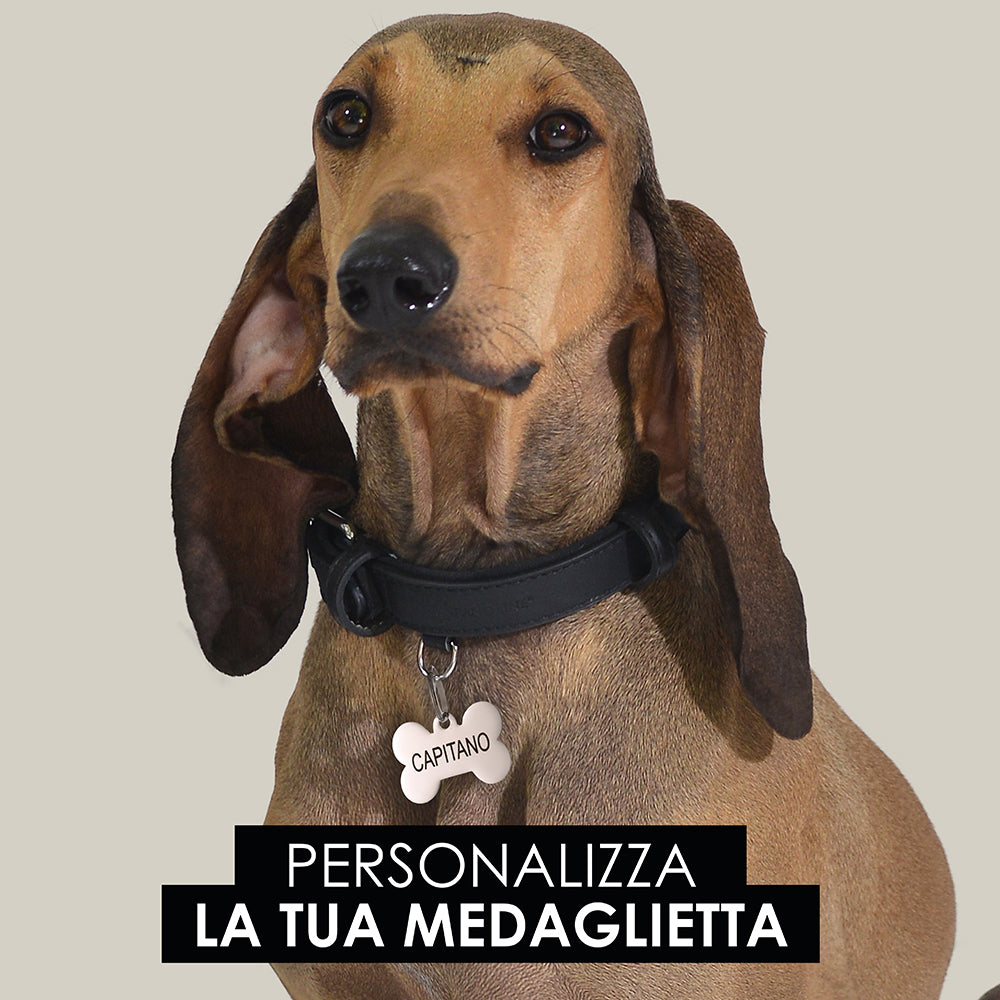 PLACA PERSONALIZABLE DE HUESO DE PERRO Y GATO