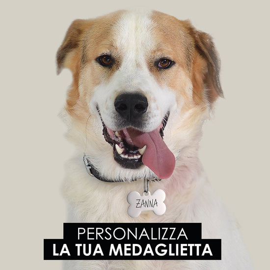 PLACA PERSONALIZABLE DE HUESO DE PERRO Y GATO