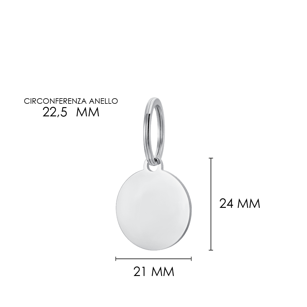 CHAPA CIRCULAR PERSONALIZABLE PARA PERROS Y GATOS