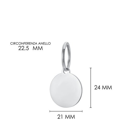 CHAPA CIRCULAR PERSONALIZABLE PARA PERROS Y GATOS