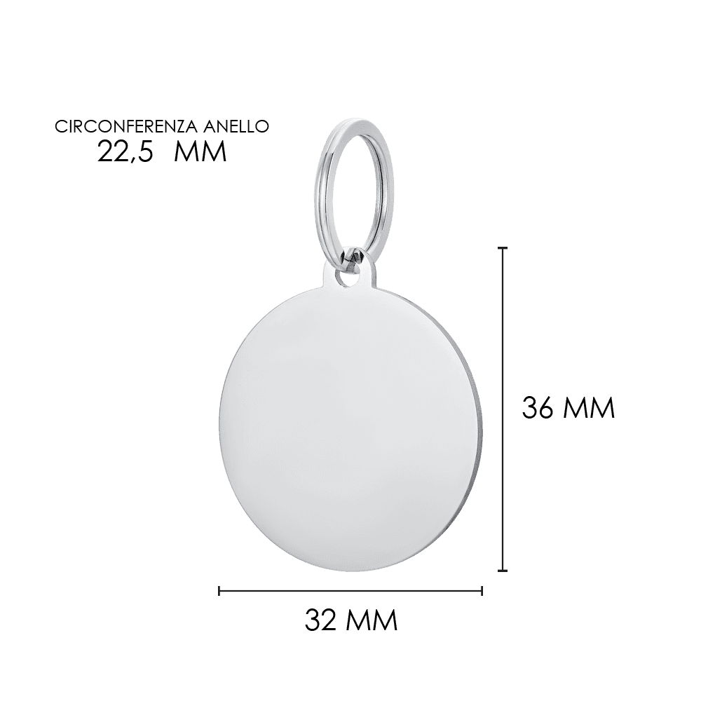 CHAPA CIRCULAR PERSONALIZABLE PARA PERROS Y GATOS