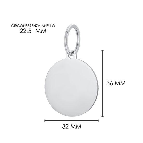 CHAPA CIRCULAR PERSONALIZABLE PARA PERROS Y GATOS