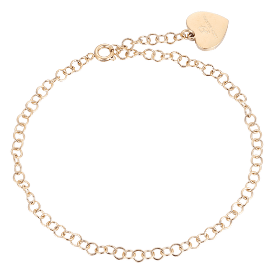 PULSERA DE ACERO PARA MUJER CON LLANTAS DE ORO IP Luca Barra