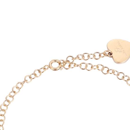 PULSERA DE ACERO PARA MUJER CON LLANTAS DE ORO IP Luca Barra