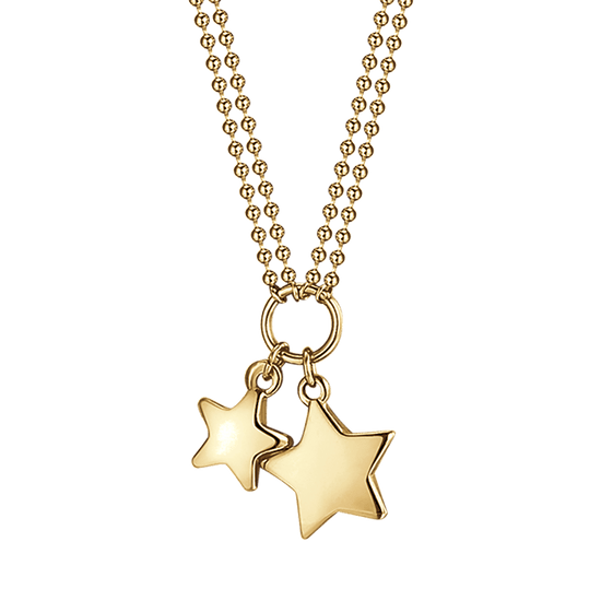 COLLAR DE ORO IP PARA MUJER CON ESTRELLAS Luca Barra
